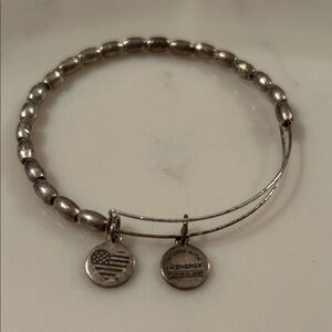 Alex and ani Silver Beaded Bracelet with Charms